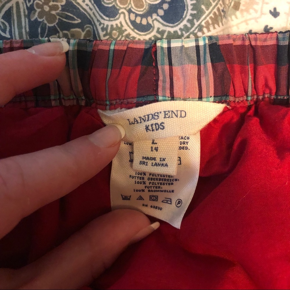 Plaid Lands End Skirt - Picture 2 of 2